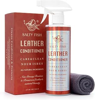 Leather Conditioner Cleaner for Couch Furniture, All-Natural Leather Care Kit for Leather Couch,Car Seat,Apparel,Boot,Shoe,Accessories (16 Fl Oz)