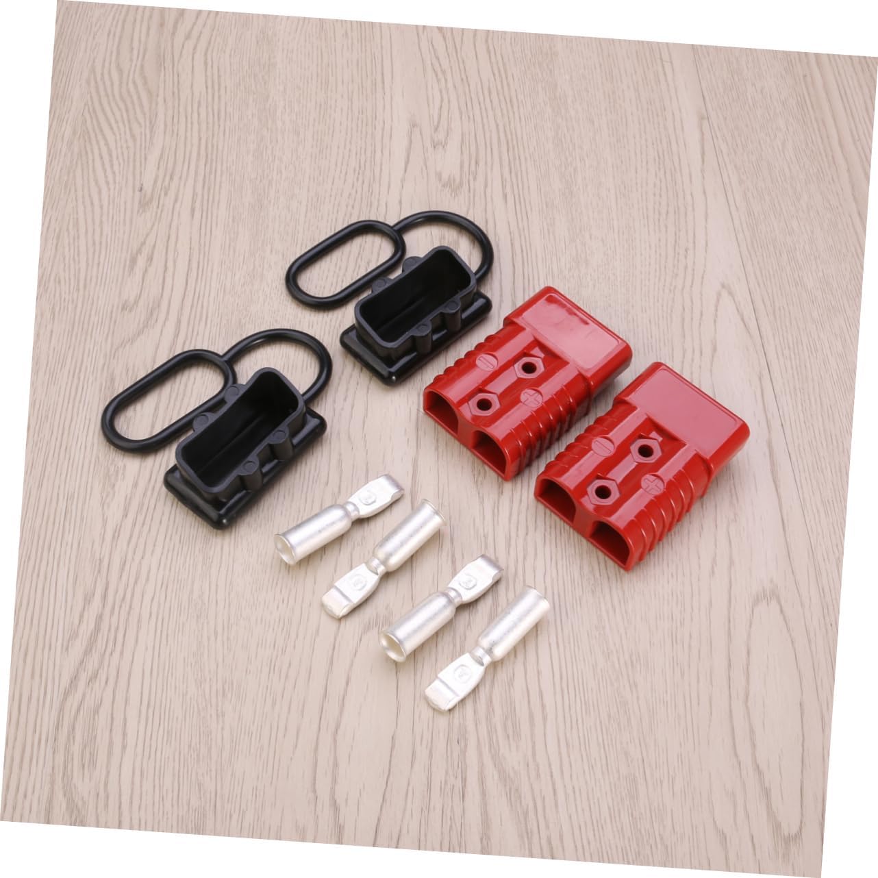 175A Battery Quick Connect Plug Kit 8-Piece Set for Recovery Winch and Towing Systems Includes 2 Connector Plugs 4 Terminals and 2 Connectors