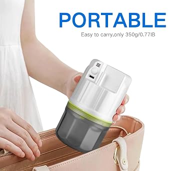 Portable Suction Machine, Adjustable Electric Aspirator with USB-C Charging, Lightweight Mucus Sucker Phlegm Suction Device for Home Use, Travel, and First Aid Includes 5 Soft Silicone Catheters