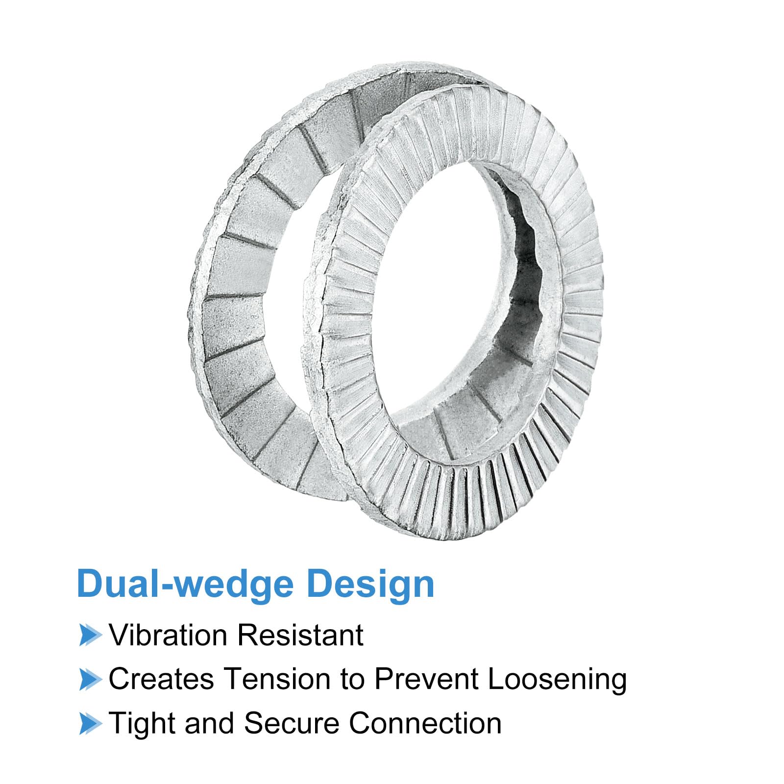Stainless Steel Wedge Washers - Vibration Resistant -4
