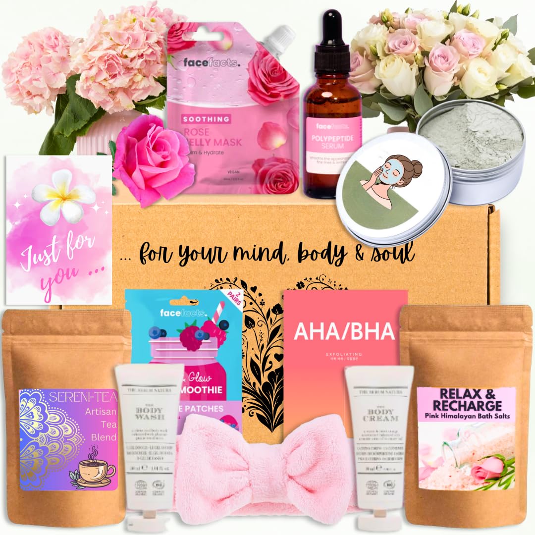 Lunluck Regalo di Compleanno per Donne, Set Rilassante Spa, Bagno e Cura del Corpo per Mamma, Migliore Mamma di Sempre (Rosa