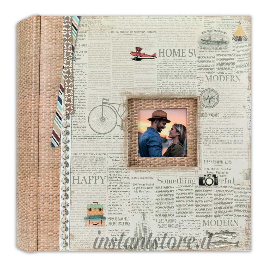 Zep B57200BR Photo Album Mumbai Pocket Brown