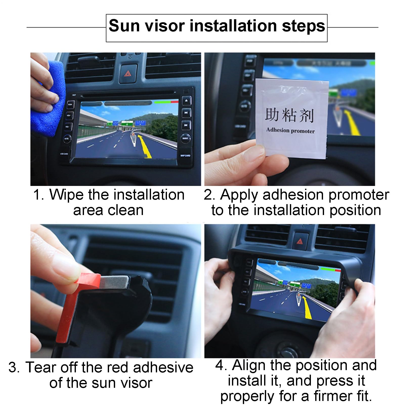 Visiera parasole navigazione auto Schermo antiabbagliamento GPS antiriflesso per veicolo