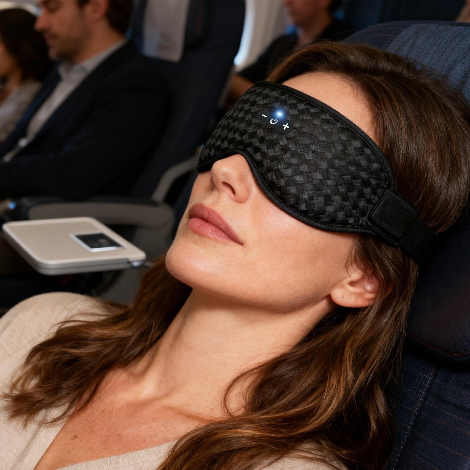 Maschera per Occhi Wireless con Musica Cuffie Comfortevoli Con Design | Copertura per Senza Fili Per Casa Viaggio Uomo Donna Famiglia