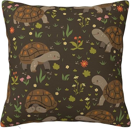 YIPOCH Cute Turtles- Throw Pillow Covers 26"x26" Throw Pillow Cushion Cases Decoration for Couch Sofa Pillow Covers fundas para cojines de sala Cute