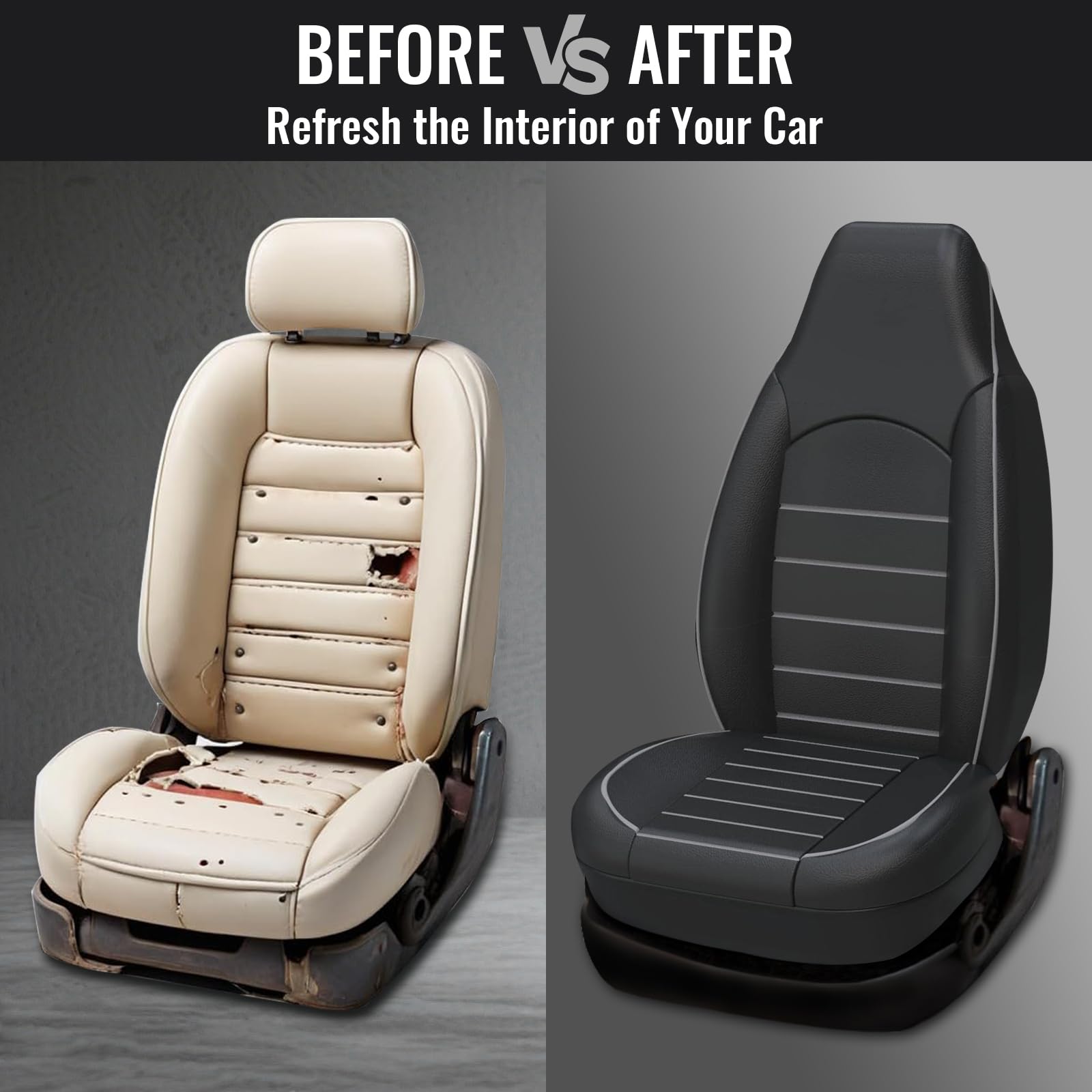 ZATOOTO Housse de Siege Voiture Universelle Noir - Imperméable Housse Siege Auto
