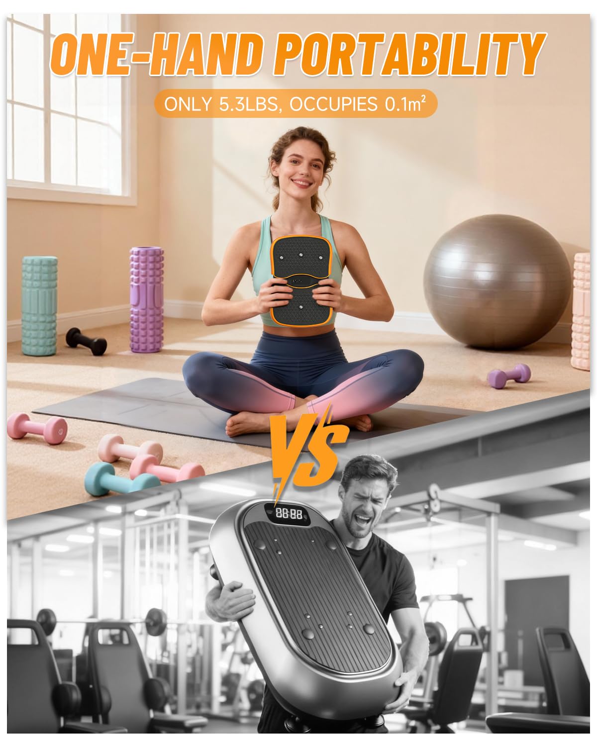 Amazon.com : Mini Vibration Plate Machine – Portable, Wireless