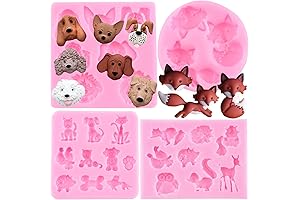 Mujiang Forest Animal Fondant Molds: Shape Your Sweet Dreams