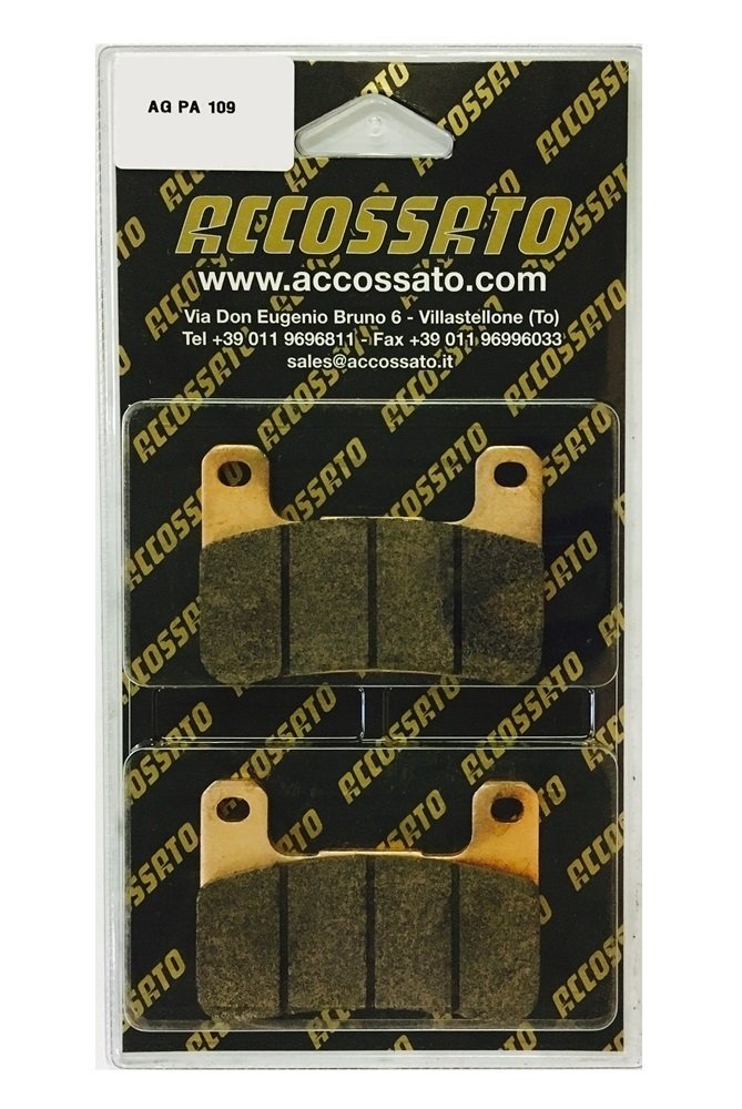 Accossato AGPA109EV2-7 Pastiglia Freno per SUZUKI > DL 1000 V-STROM, 1000 (2014), Set di 2