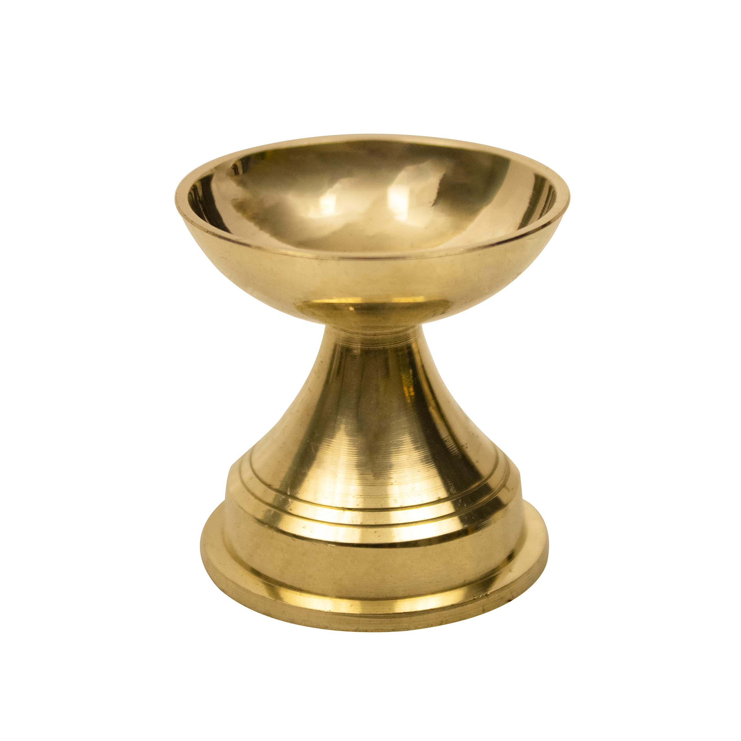 Spillbox Traditional Brass Diya for Puja | Pooja Aarti | Arti Deepak Deepam Oil Lamp for Home Temple Puja Artices Decor Gifts- Niranjan Deep