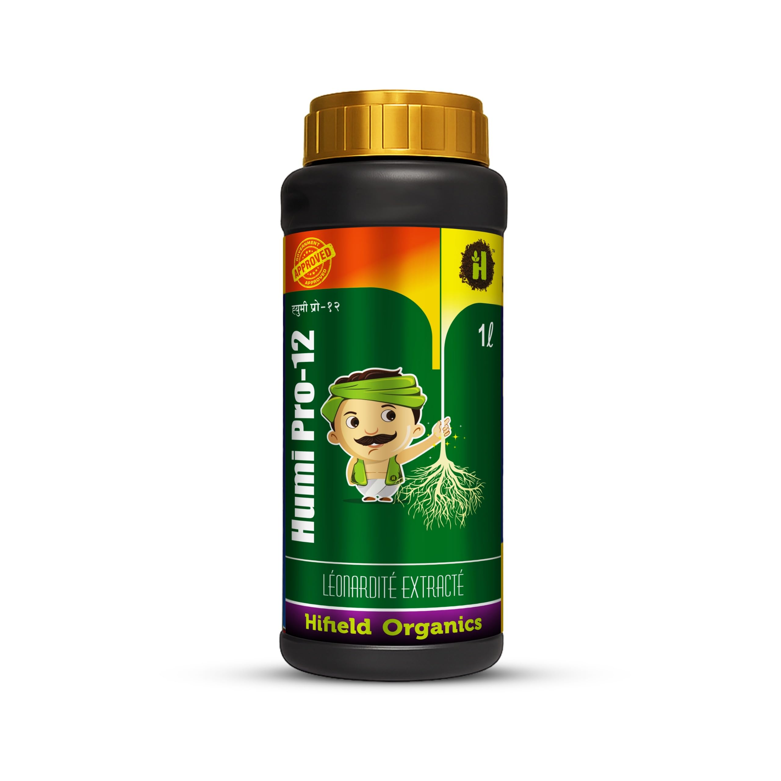Hifield Humi Pro-12 Humic Acid 6% Liquid – 1 ltr Organic Plant Growth Booster | Soil Conditioner & Root Enhancer | For Crops-image-38