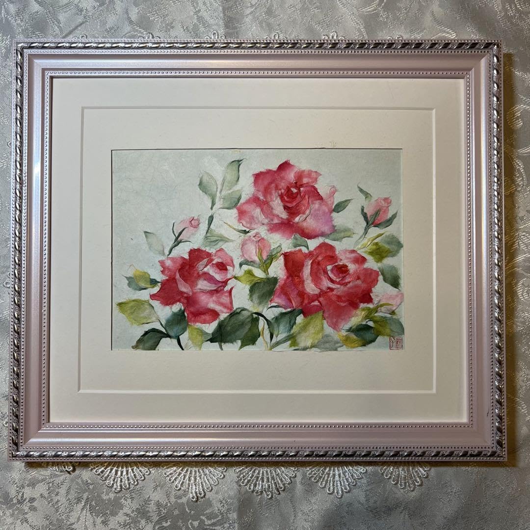 和紙ちぎり絵「Lily」 和紙ちぎり絵キット・ミニ壁掛け「さくら」 : 布がたり ヤフー店