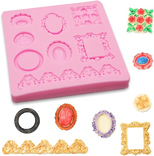 Miniatura 8 de Moldes de silicona para esmoquin para hombre, 3 paquetes de marcos de lazo, moldes de fondant para dulces 16 bodas, cumpleaños, cupcakes, fresas,