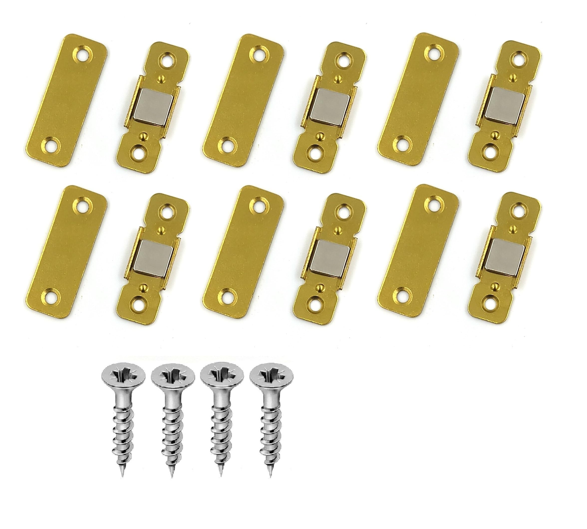 VMD, Ultra Thin "I" Type Golden Magnetic Steel Stopper/Catcher/Holder for Cupboard Closure, Closet Door and Cabinet(Pack of 6) (B0CQSW82F4) Amazon Price History, Amazon Price Tracker