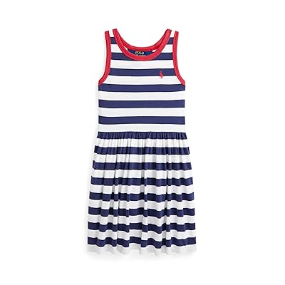 Polo Ralph Lauren Kids Striped Cotton Jersey Dress (Toddler/Little Kid) Girl