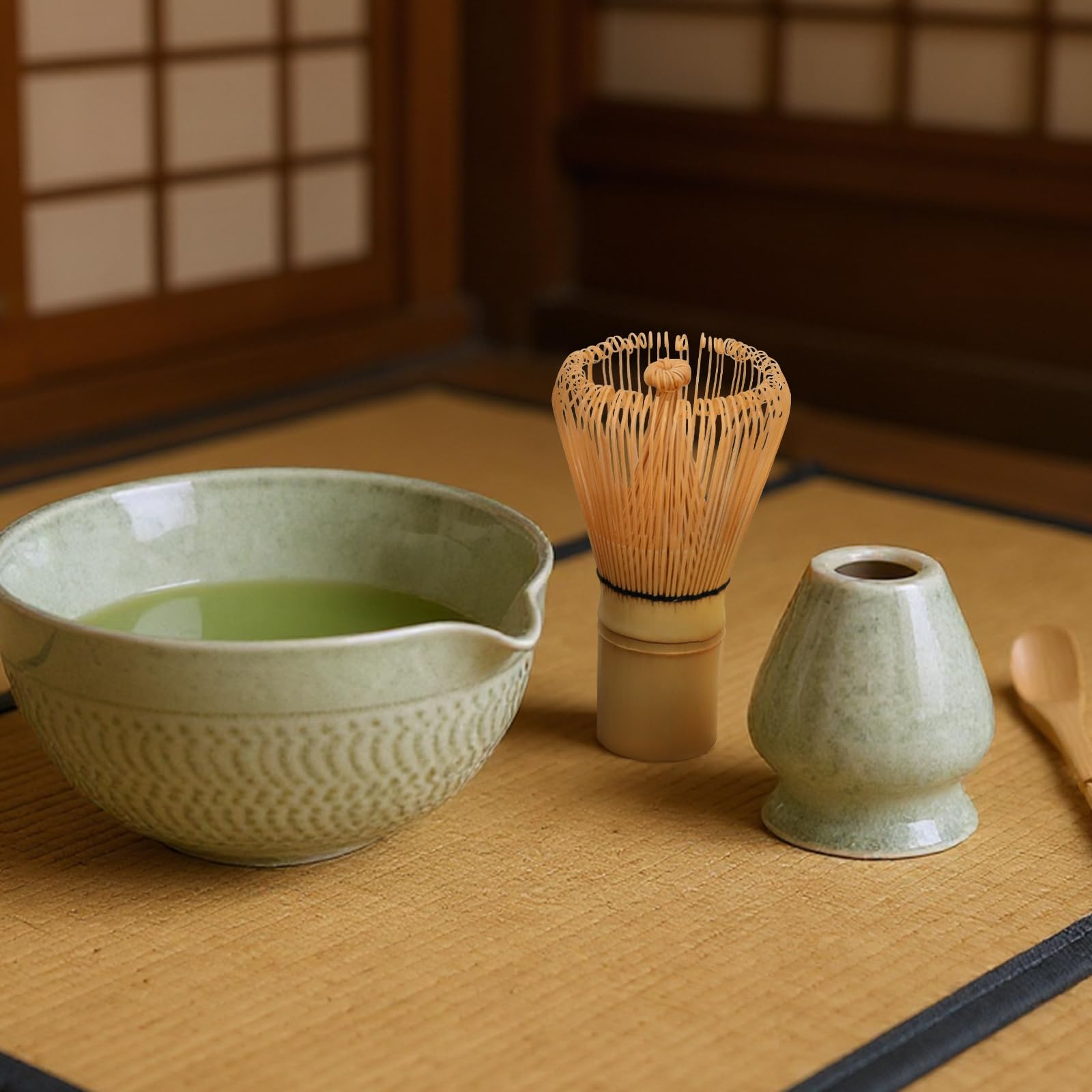 Cuillère à Thé Matcha En Bambou - Accessoire Cérémonie Du Thé - Ustensile Traditionnel - Neuf