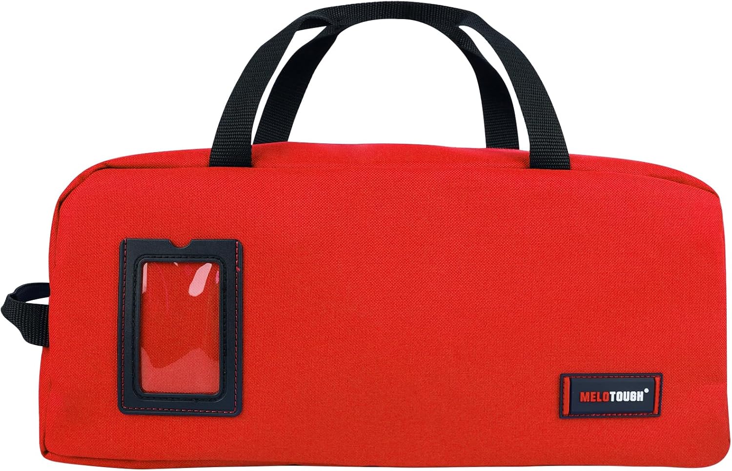 MELOTOUGH 16 Inch Tool Bag Canvas Tool Bag With Zipper Utility Tool Tote Bag Heavy Duty Tool Storage Bag for Electrician,Plumbing,Gardening,Carpenters(Red)