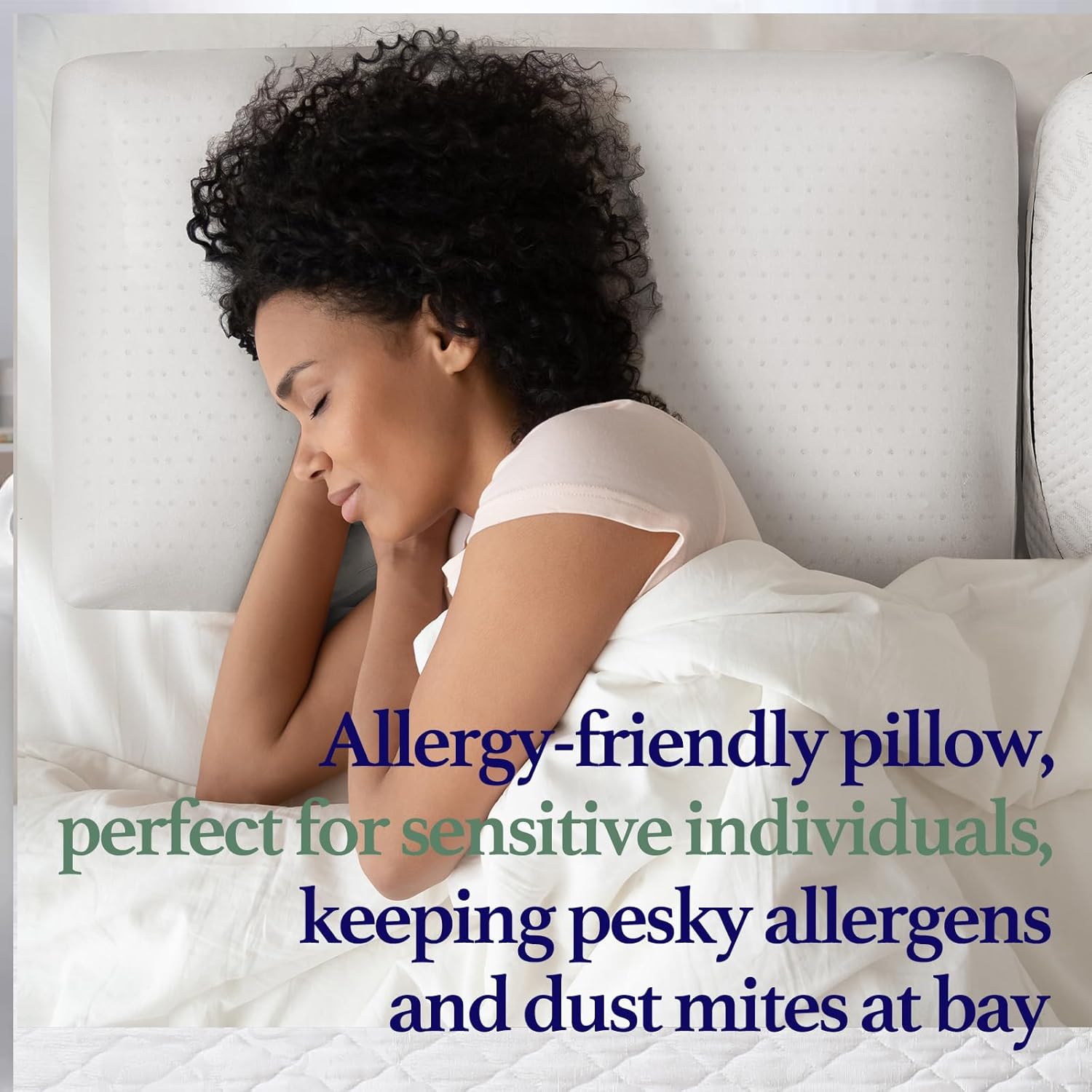 Talalay 100% Natural Premium Latex Pillow, Bed Pillow with Removable Cotton Cover, Queen Sleeping Pillow, Helps Relieve Pain and Pressure, Suitable for Side Back or Stomach Sleepers - Extra Soft - Image 6