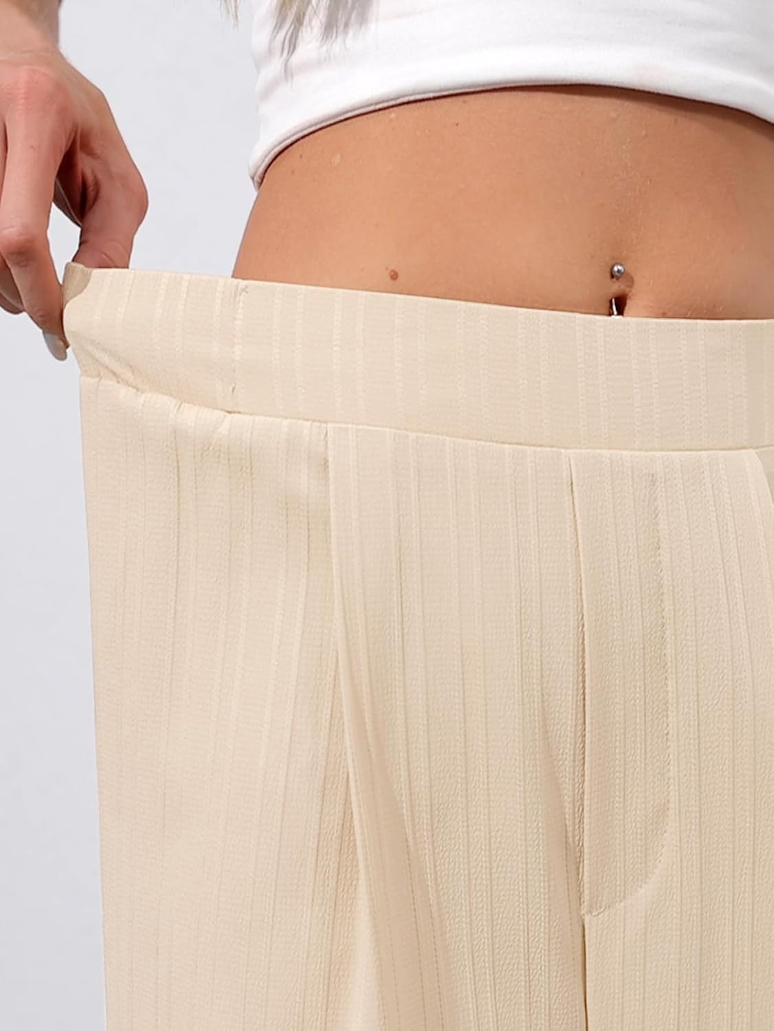 Women's Wide Leg Dress Pants 2026 High Waisted Flowy Trousers Business Casual Work Slacks Palazzo Pants - Image 6