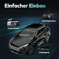 BOTSLAB 4K STARVIS Autós Menetrögzítő Kamera Szett - Első-Hátsó WiFi Fedélzeti Kamera GPS-szel, ADAS Rendszerrel, Éjjellátóval, 64GB Kártyáv 6