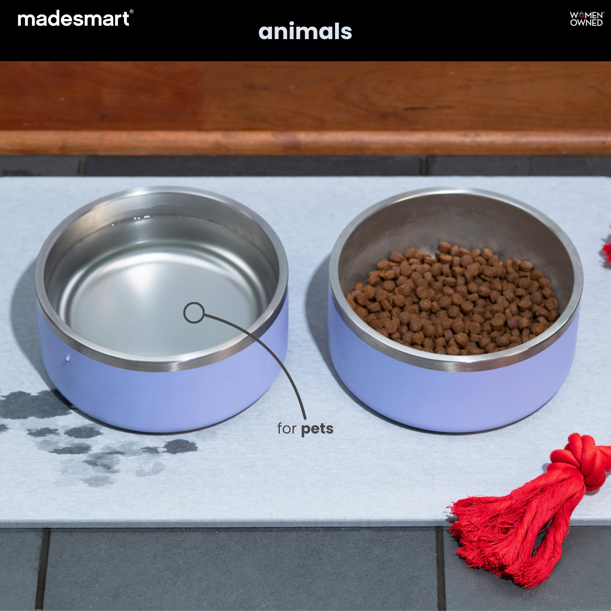 madesmart Trockenstein-Badematte, Kieselgur-Stein, saugfähig und leicht zu reinigen, schnell trocknend, rutschfest, umweltfreundlich