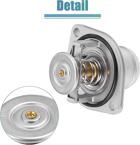 Miniatura 6 de X AUTOHAUX 3C3Z8575AA Conjunto de carcasa del termostato del refrigerante del motor para Ford F-250 F-350 2003-2007 para Ford E-350