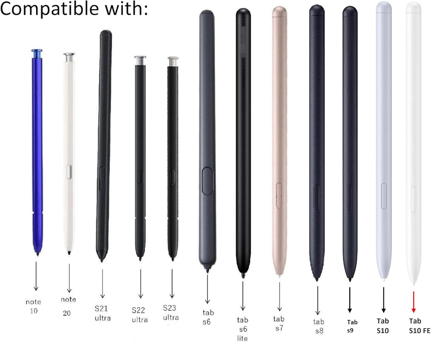 5 PCS Soft Tips OEM Tab S10 FE Pen Tips Replacement for Samsung Galaxy Tab S10 FE/S10 FE+/S10/S10+ Plus/S10 Ultra Tablet Tab S10 Stylus S Pen Replacement Tips/Nibs+Tweezers (5*Soft Tips-White) image 4