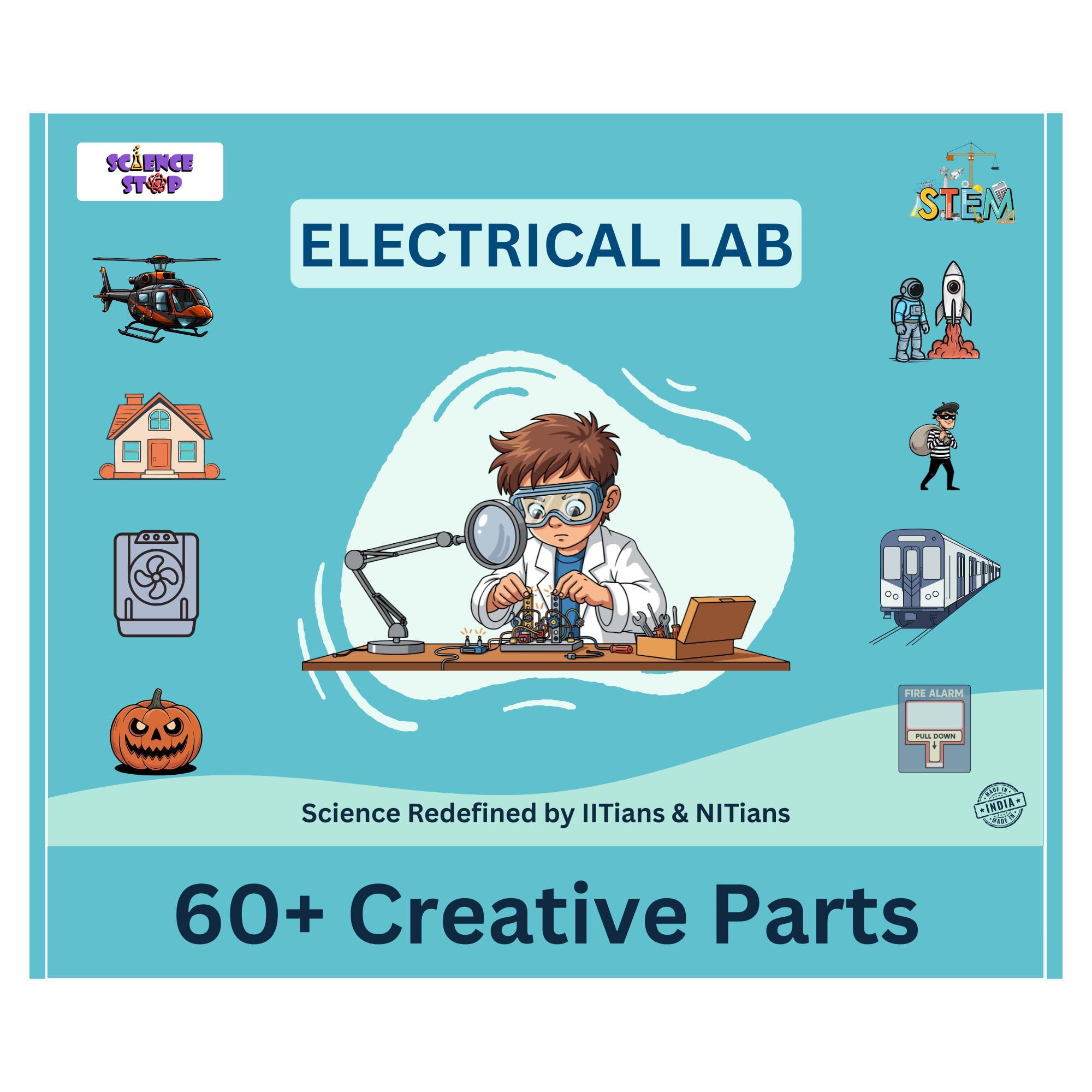 Electricity Kit – Science Experiment Kit for Kids Ages 7 to 14 | Ultimate Electricity Engineering Toy | Electronic Science Project Kit | Robotics STEM Birthday Gift for Boys & Girls-image-31
