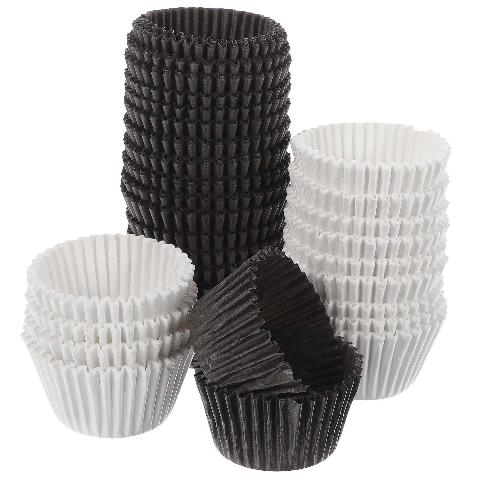 VANZACK 1000 Moldes de Papel para Cupcakes Gruesos y Antiadherentes, Tazas de Pastel Resistentes para Hornear en Fiestas y Repostería