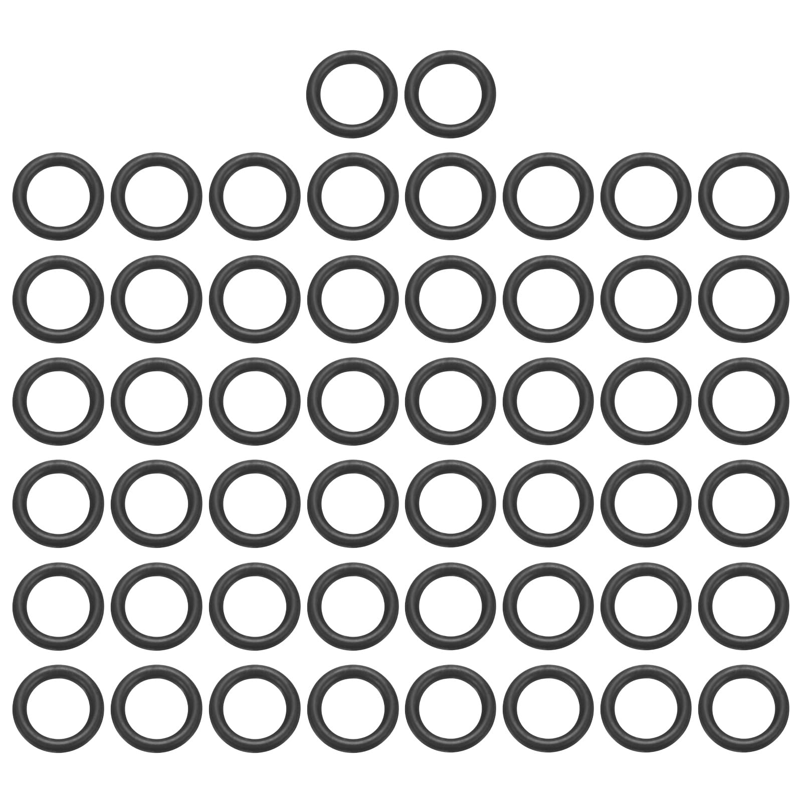 sourcing map 100Pcs EPDM O-Ring Seals, 6mm ID x 9mm OD x 1.5mm Thick Round Rubber Sealing Gasket, Plumbing Washers for Faucet Repair, Automotive, Filter Nozzle Pipe, Air or Gas Sealing