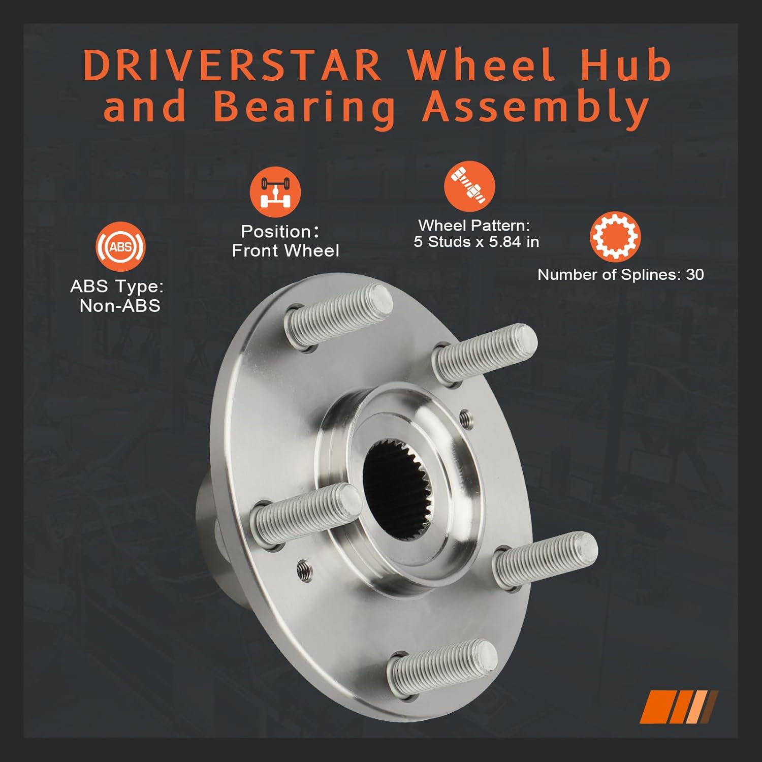 (Pair) DRIVESTAR 44600-TA0-A00 Front Wheel Hub Driver or Passenger 2012-2015 for Honda Crosstour, 2008-2012 for Honda Accord, 2010-2011 for Honda Accord Crosstour, 2009-2014 for Acura TSX - Image 4