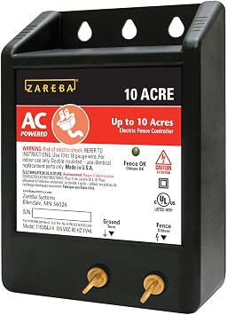 Zareba 10 ACRE AC Powered Solid State Fence Charger