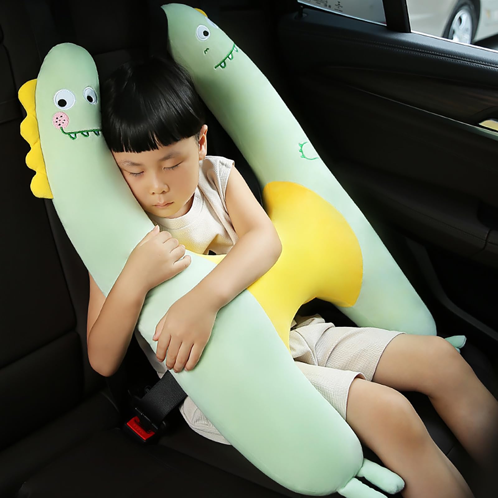 H-Shape - Supporto per la testa che dorme in auto, cuscino per auto per bambini, cuscino per il collo lavabile, massimo comfort e sicurezza, per bambini e adulti, per testa, collo, braccia