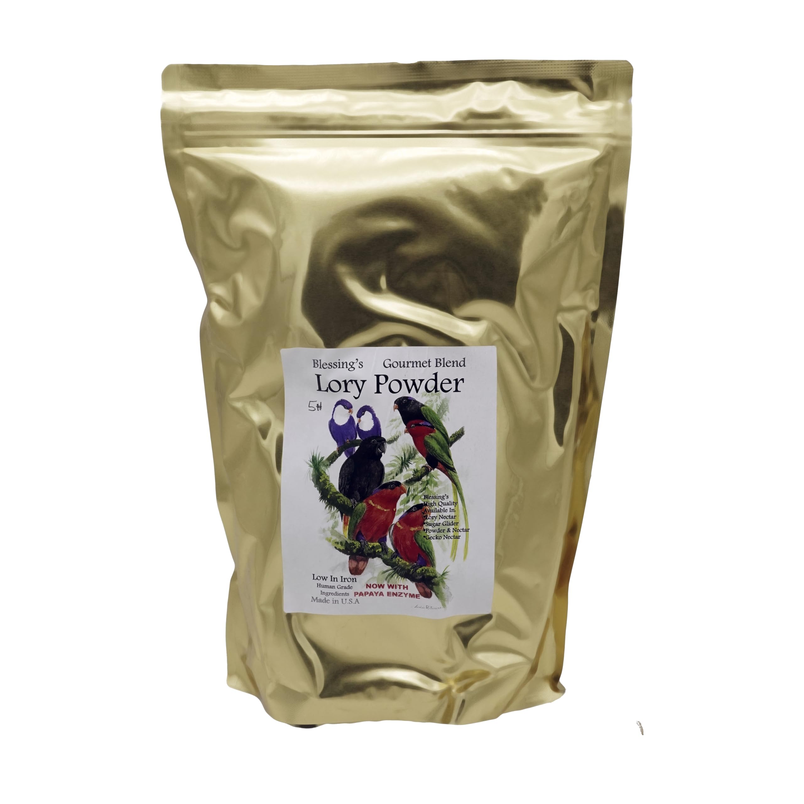 Blessings Gourmet Lory Powder Dry Lorikeet Food (5Lb)