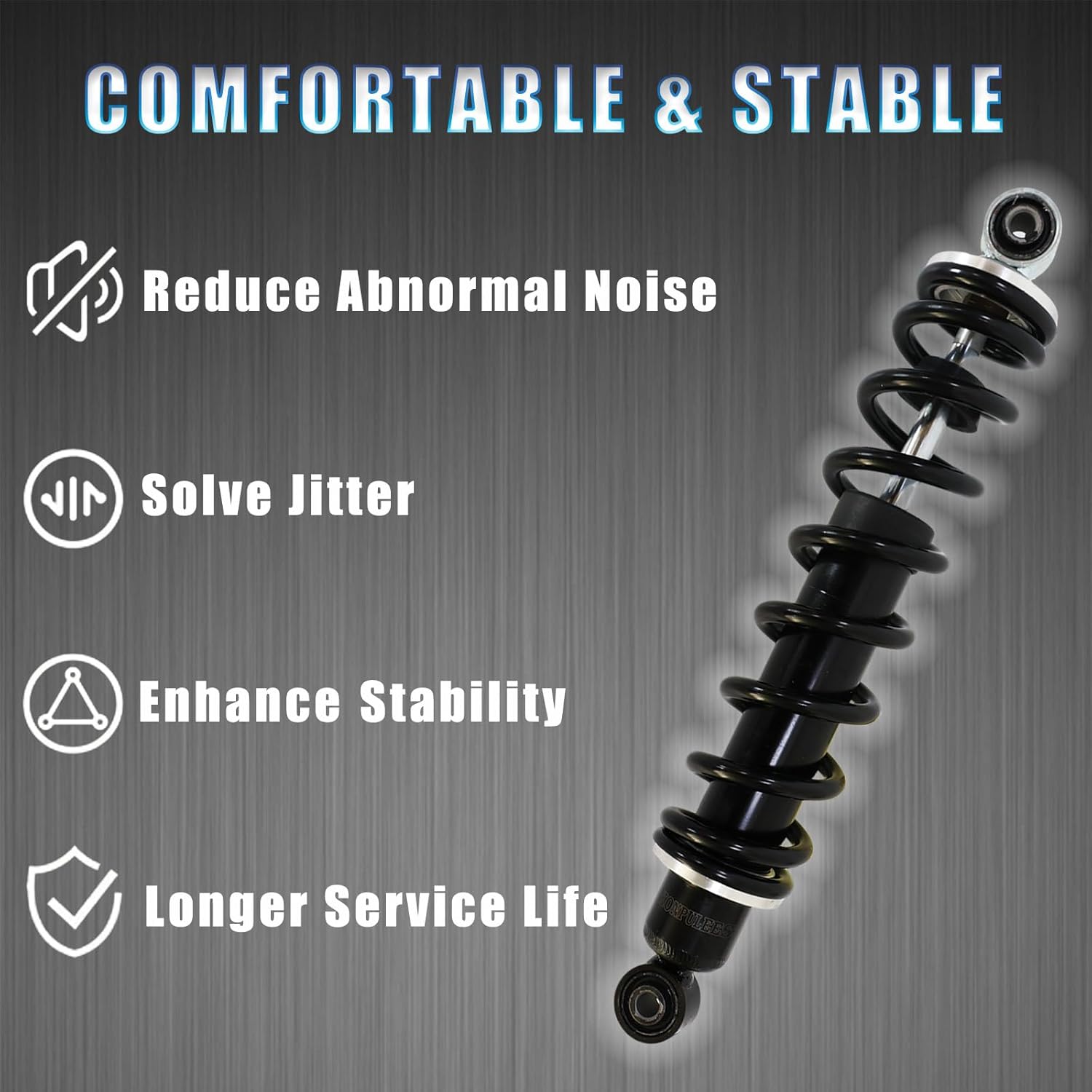 AM130448 2Pcs Front Shock Absorbers Strut Assembly .Compatible with John Deere Gator TX TH TS 4x2 6x4 Trail Turf Worksite Military.Replacement OE for AMP2934360