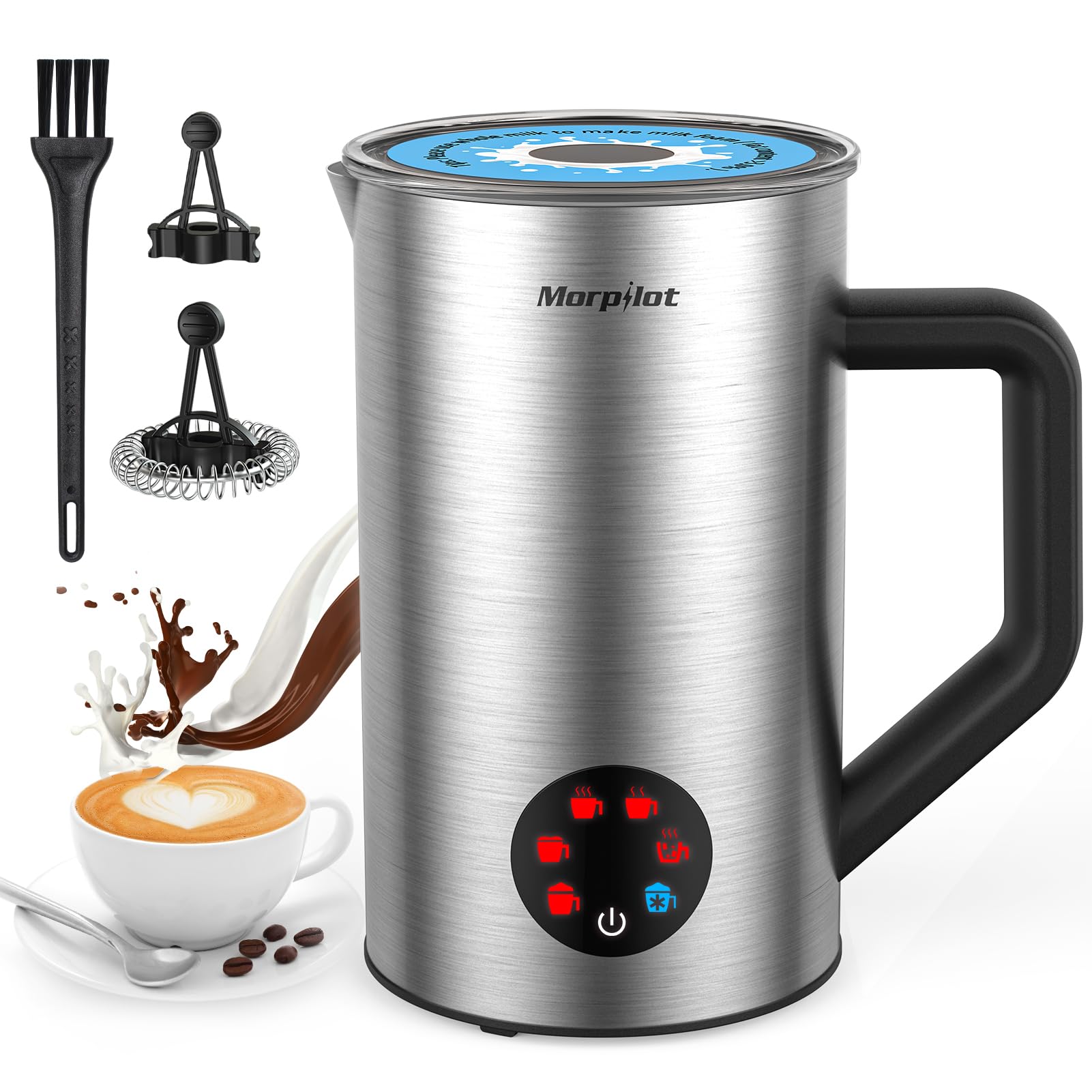 Morpilot Automatic Frothers Milk Steamer and Warmer 350 ML