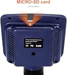 Andonstar AD106S USB Digital Microscope with 4.3 inch LCD Screen, 200X for Circuit Board Soldering, Coin Microscope Camera with 8 Adjustable LED Lights, Metal Stand, Windows Compatible