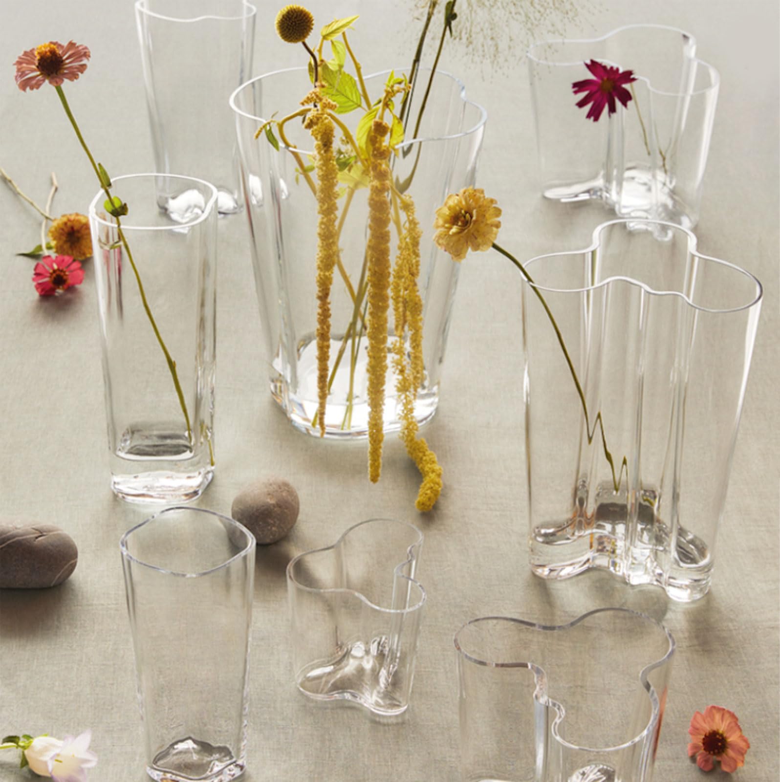  AALTO 花瓶 180mm クリア Amazon.co.jp: 【正規輸入品】 イッタラ アルヴァ・アアルト