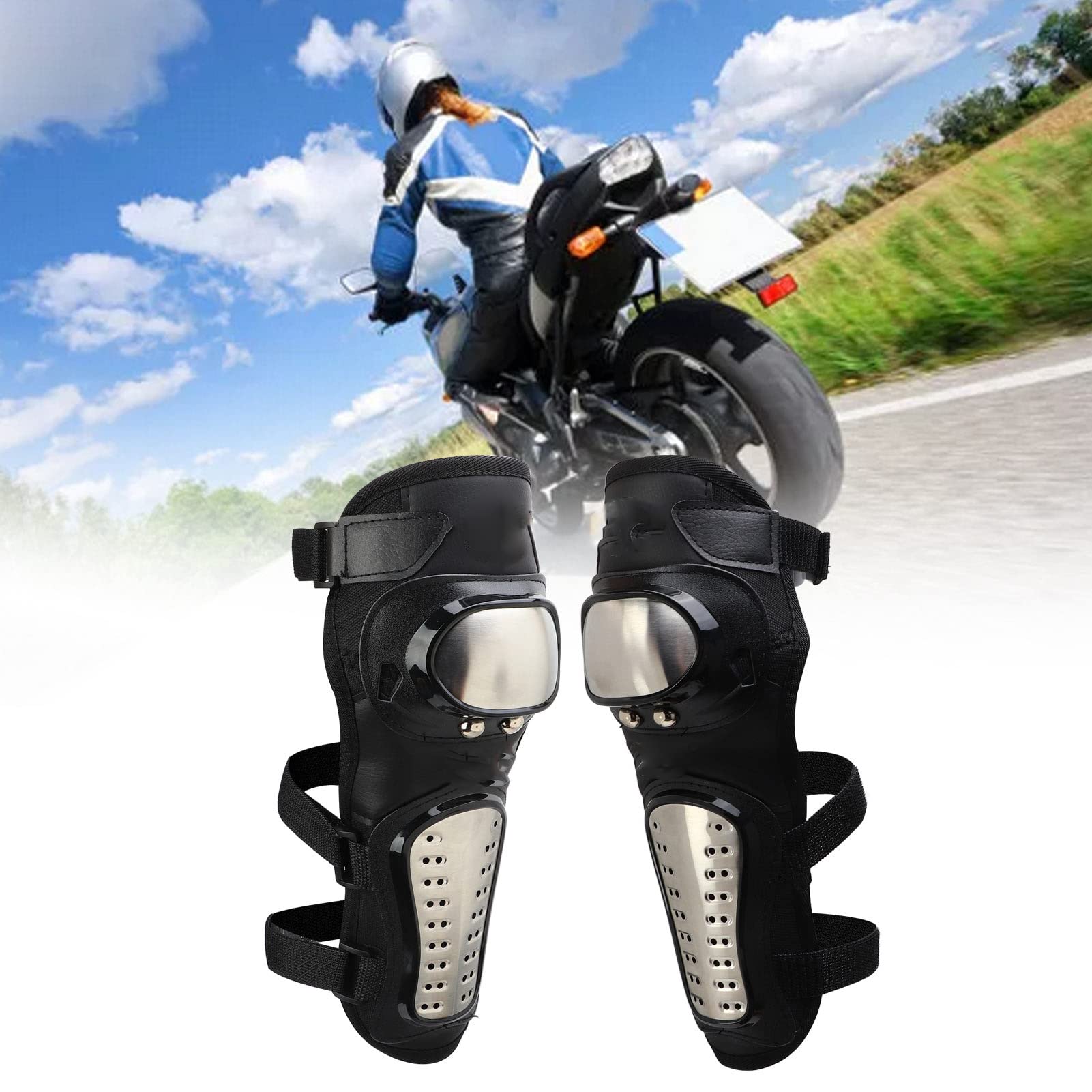 VBESTLIFE Gomitiere, 1 Paio di Gomitiere per Moto, Piegatura Regolabile a 90 Gradi, per Evitare Scivolamenti, Protezione del Gomito da Guida per la Guida in Moto