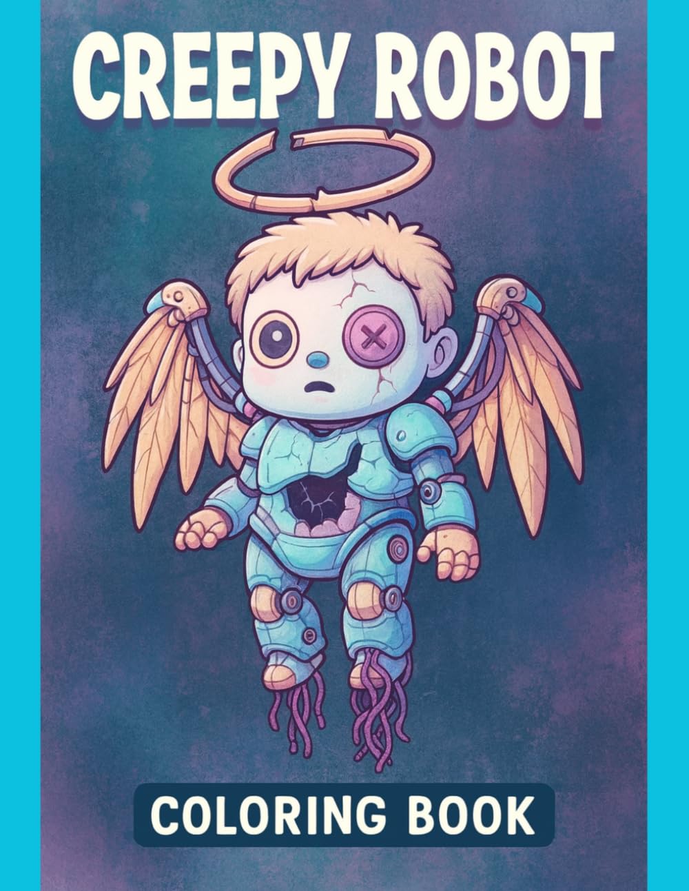 Robot Coloring Book Creepy Adventures: Creepy robot designs, spooky mechanical creatures, and imaginative pages for kids & teens