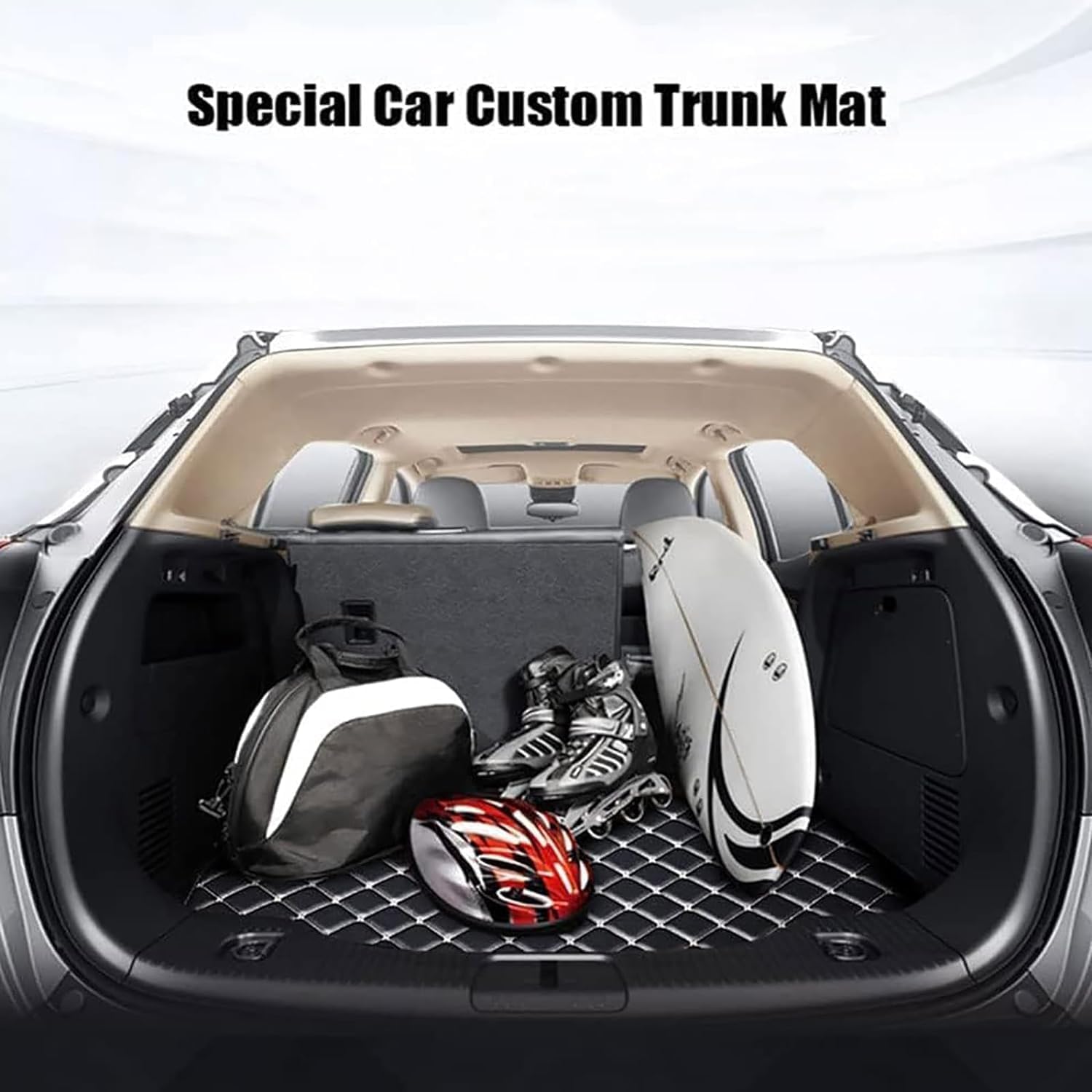 Kofferraummatte Für BMW X5 G05 2019-2023 - Leder Schutzmatte Kratzfest Wasserdicht