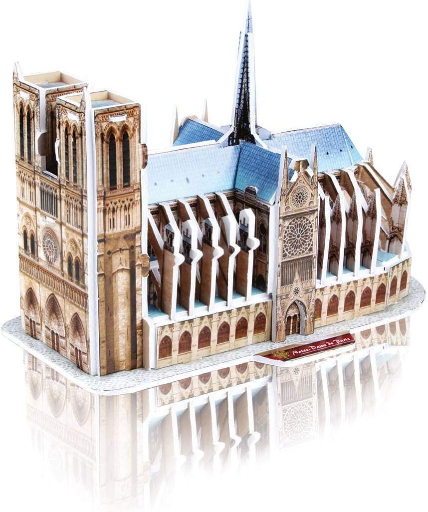 Revell 3D Puzzle 00121 Notre-Dame Cathedral Discover The World in 3D, Craft Fun for Young and Old, Coloured