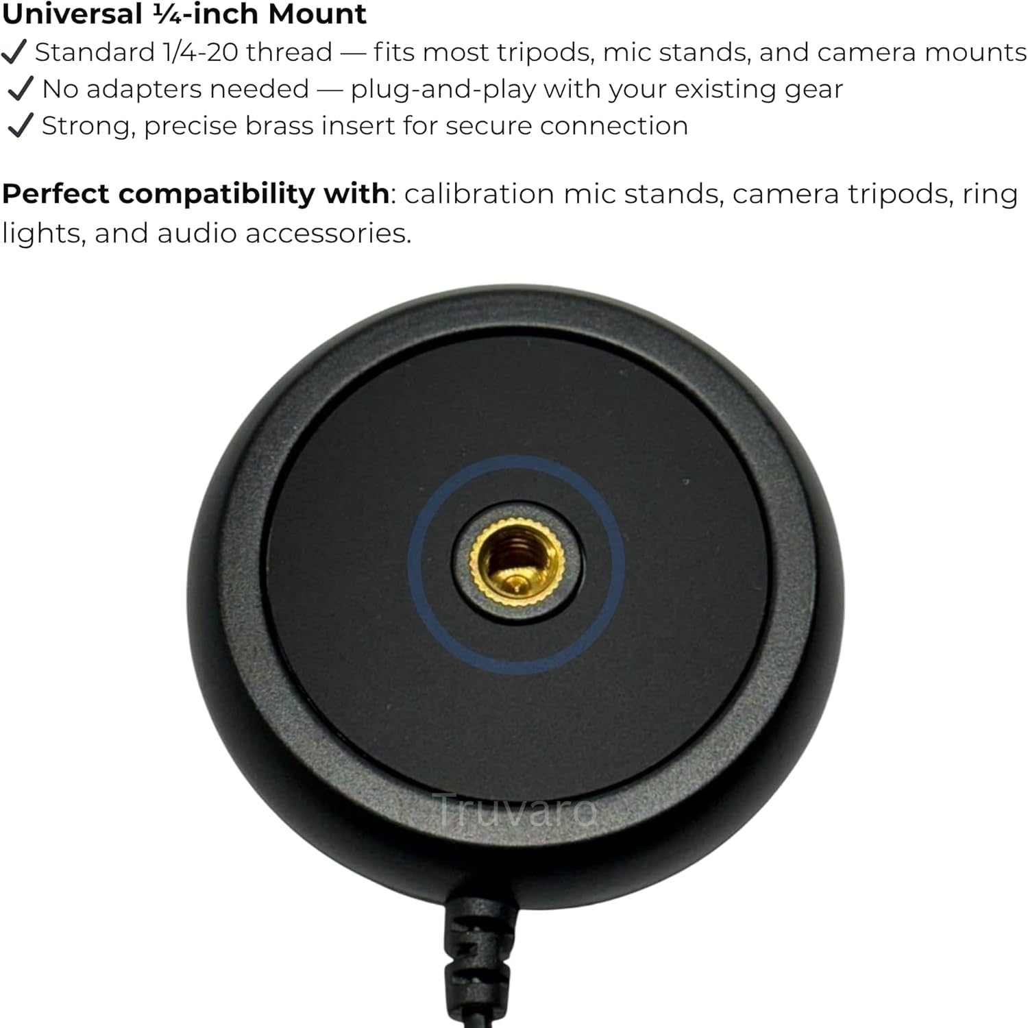 Calibration Microphone for Onkyo Series TX- RZ SR SA NR DS HT- R NR555 NR6050 NR646 NR545 NR676 NR656 Pioneer VSX AXD SC XXD Denon Marantz Integra 3.5mm Plug 6m Cable (Calibration Microphone Only)