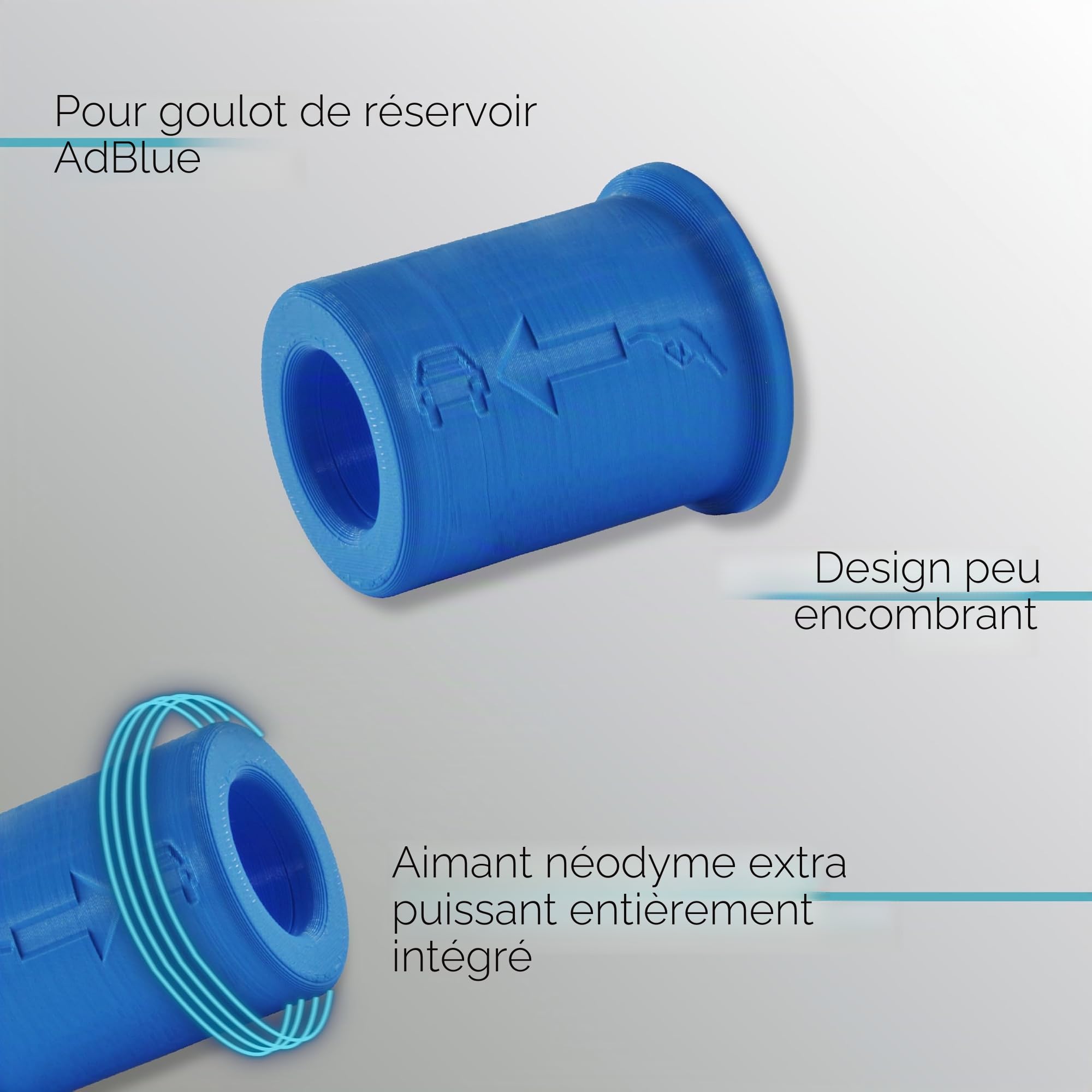 Adaptateur de réservoir magnétique Adblue pour station-service diesel, voiture, camion, tracteur