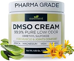 DMSO Cream 99.9% Pure Pharmaceutical Grade for Topical Muscle & Joint Comfort with MSM, Arnica & Magnesium - Support for Knees, Back, Shoulders and Workout Muscle Recovery