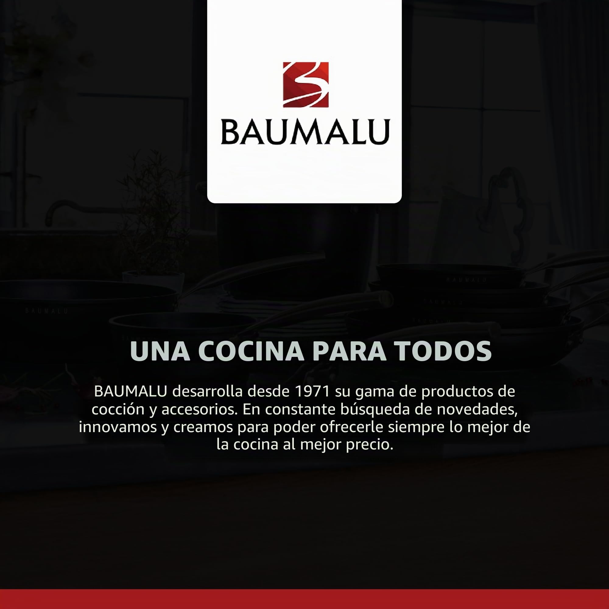 Baumalu 450009 pelador de manzanas metal rojo vino
