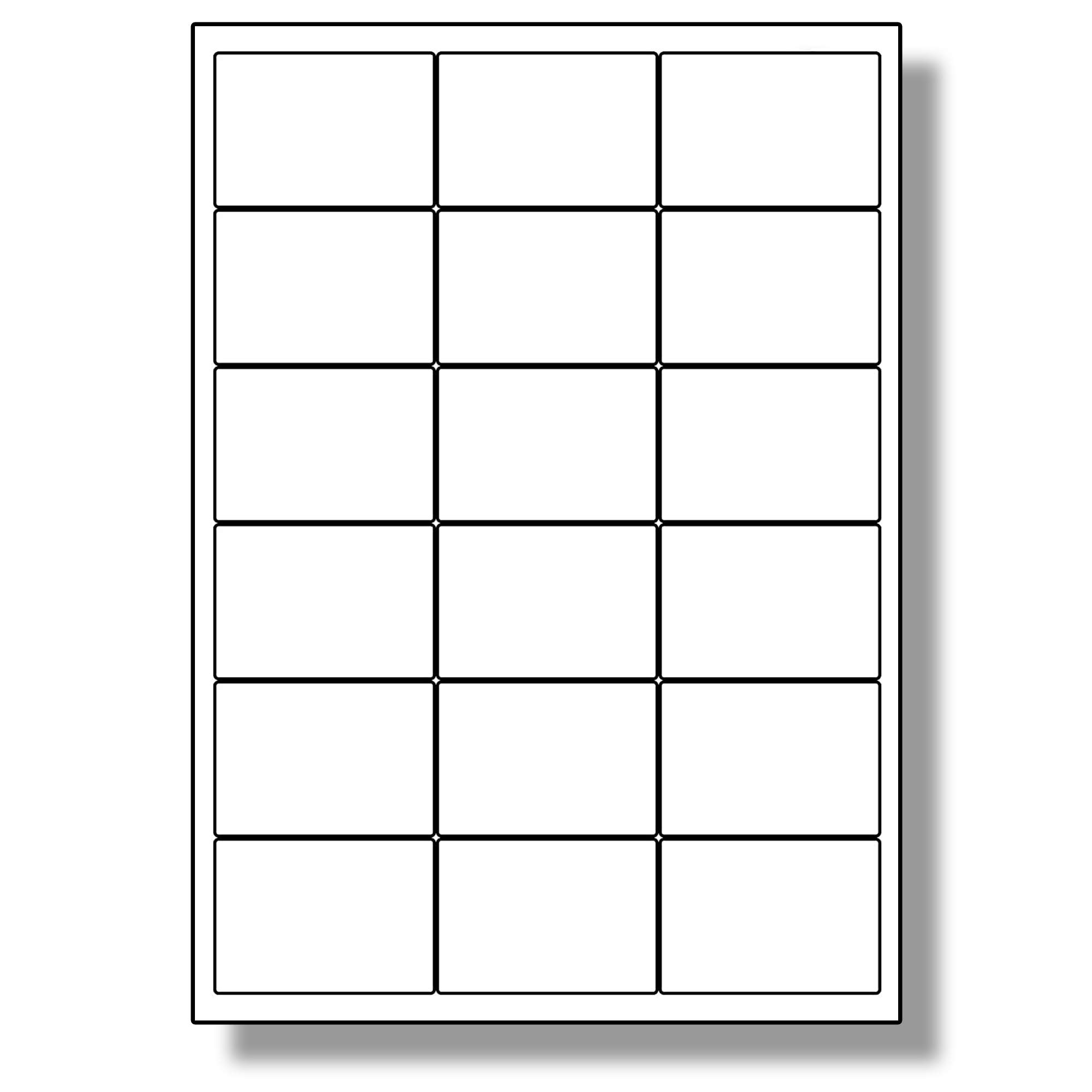 Label Planet® 4 Per Page/Sheet 5 Sheets (20 Large Transparent Sticky