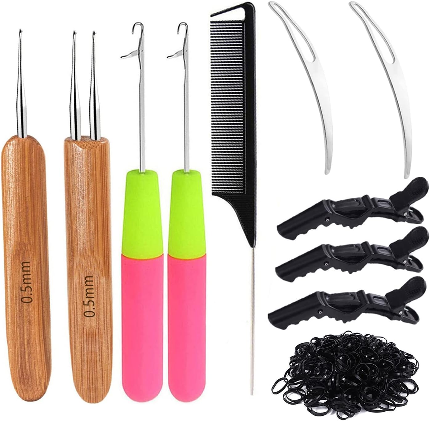 Dreadlocks Crochet Hook Tool Set Includes 2Pcs Dreadlocks