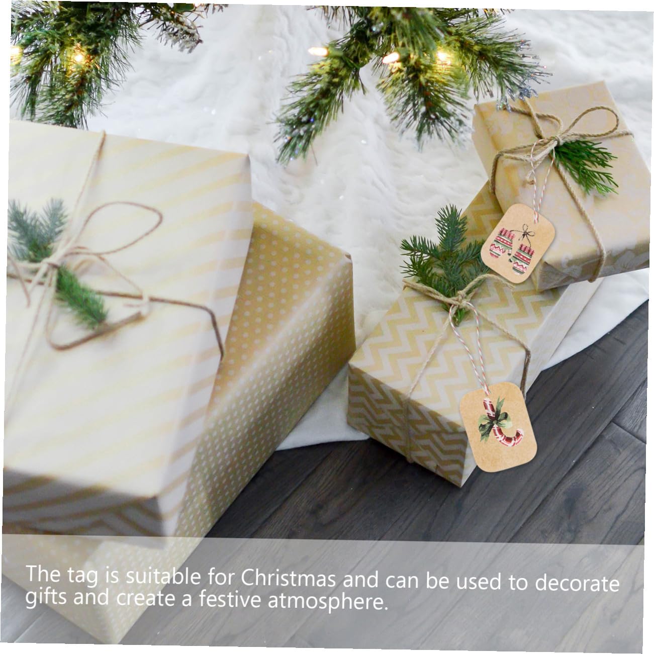 FOMIYES 3 Set Cartellino Natalizio Carta Di Benedizione Di Natale Etichette Natalizie Etichette Natale Tag Natale Tag Del Festival Etichetta Di Babbo Natale Appesa 250 Pezzi*3