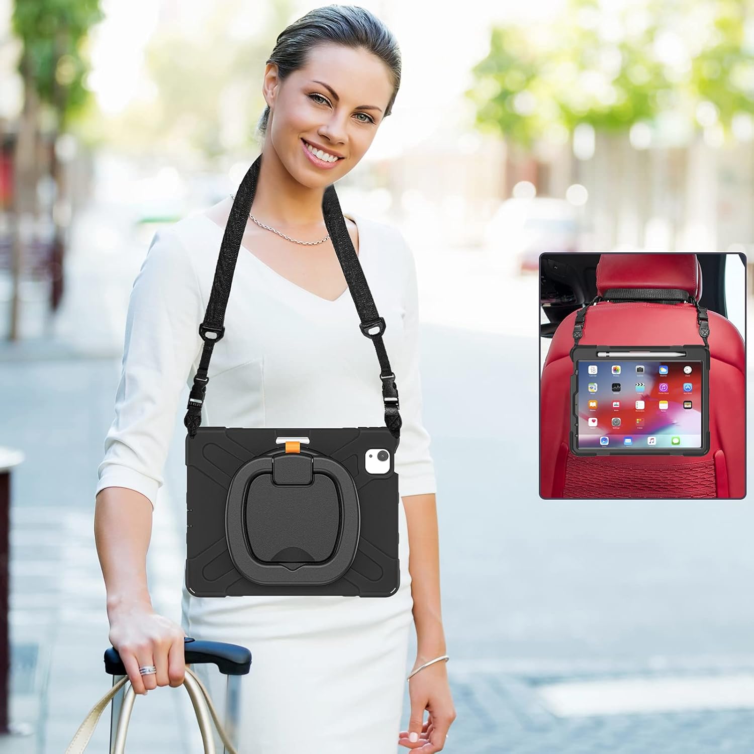 ipad pro 12.9 bolsa with shoulder strap